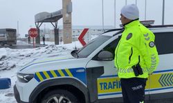 Ağrı’da hayvan borsası çevresinde trafik denetimi