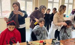 Köy okullarındaki kız öğrencilere ücretsiz kuaförlük hizmeti