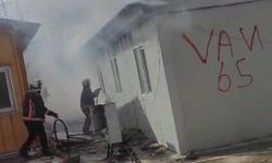 Malatya’da şantiyede korkutan yangın