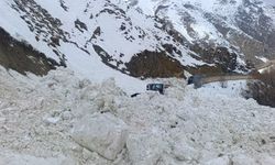 Yüksekova’da Köy Yoluna Düşen Çığ Temizlendi