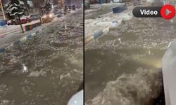 Yüksekova Çarşı merkezi suya teslim oldu : Vatandaşlar zor anlar yaşadı