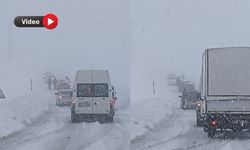 Harun’a Geçidi'nde  Çok Sayıda Araç Mahsur Kaldı