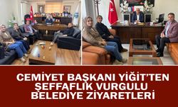 Cemiyet Başkanı Yiğit’ten Şeffaflık Vurgulu Belediye Ziyaretleri