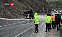 Hakkari Depin yoluna heyelan!