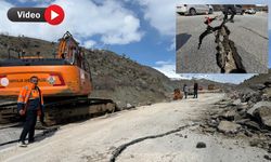 Yüksekova-Hakkâri yolunda asfalt yarıldı: Ulaşım tek şeride düştü