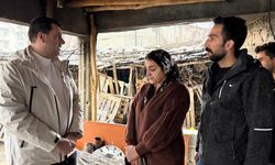 Başkan Şakar’dan evi yanan Aydoğdu ailesine ziyareti