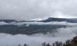 Derecik’te sisli manzara mest etti