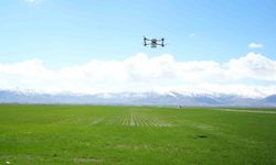 Muş’ta 42 bin dönümlük tarım arazisi dron ile gübrelendi