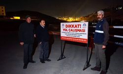 Pizok TOKİ yolunda ulaşım tek şeritten sağlanıyor