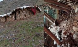 Hakkâri’de Yağışlar Sonrası Ahır Çöktü