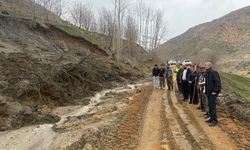 Şemdinli’de heyelan sonrası kapanan yol çalışmalarla yeniden açıldı