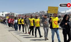 Yüksekova’da Eğitimciler Ayakta:  Şiddete Karşı İnsan Zinciri Kuruldu