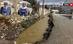 Yüksekova’da tehlike saçan su kanalı için mahalleli çözüm bekliyor