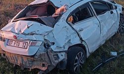 Siverek’te takla atan otomobilde 2’si bebek 5 kişi yaralandı