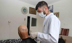 Bayram öncesi vatandaşlara evde mobil berber hizmeti