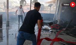 Hakkari'de apartmanın çatı katında yangın