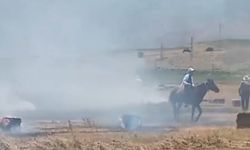 Yüksekova’da Bin Balya Ot Yangında Kül Oldu
