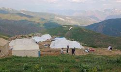 Durankaya yaylalarında çadırlar kuruldu