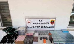 Şırnak’ta kaçakçılık operasyonu: Silah, sigara ve milyonluk kaçak ürün ele geçirildi