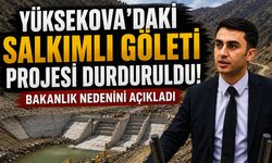 Bakanlık Yüksekova'daki Salkımlı Göleti Projesini Durdurdu