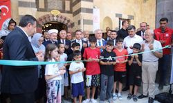 Gaziantep’te depremde hasar gören tarihi Bostancı Camii yeniden ibadete açıldı