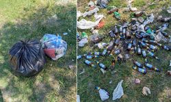 Yüksekova’da piknik alanını çöpe çevirdiler! Şişeler doğaya saçıldı