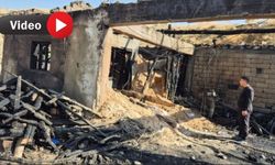 Yüksekova sanayi sitesinde yangın