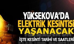 Yüksekova’da 2 Günlük Elektrik Kesintisi: İşte Etkilenecek Yerler