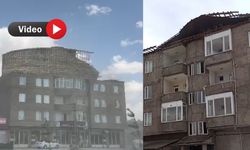 Yüksekova’da şiddetli fırtına çatıyı uçurdu