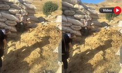 Hakkari’de 5 ton saman yandı