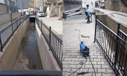 Yüksekova’da Pizok Deresi’ne güvenlik korkulukları takıldı