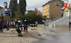 Yüksekova’da öğrenciler yangına karşı bilinçlendirildi