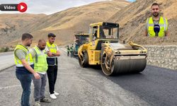 Yeni Köprü-Yüksekova Yolunda 4 Kilometrelik Asfalt Çalışması