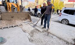 Yüksekova’da doğal gaz kazılarının ardından kaldırımlara geçici çözüm