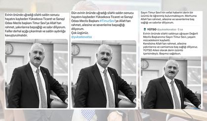 Siyasi Parti temsilcileri, Belediye Başkanları ve  STK'lar vefat eden Sevi için taziye mesajı yayımladı