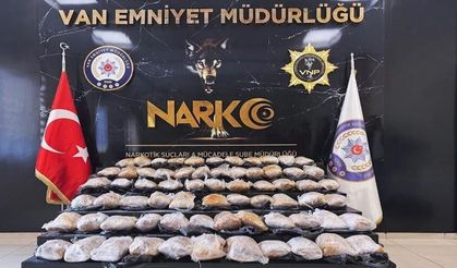 Van’da 39 kilo 340 gram skunk maddesi ele geçirildi