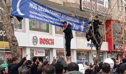 Batman’da pankart gerginliği:5 gözaltı