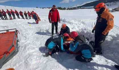 Kars’ta nefes kesen çığ tatbikatı: Ekipler zamanla yarıştı