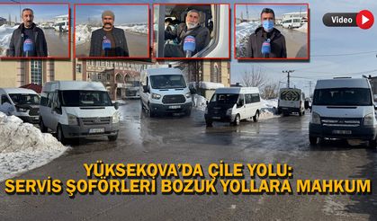 Yüksekova’da Çile Yolu: Servis Şoförleri Bozuk Yollara mahkum