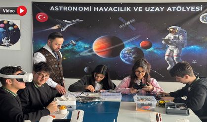 Yüksekova'da öğrenciler uzay ve havacılıkla tanışıyor