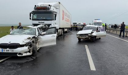 Siverek’te zincirleme trafik kazası: 2 ölü, 2 yaralı