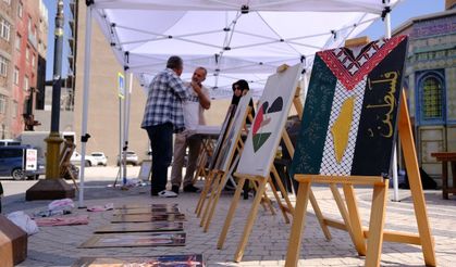 Van’da Filistin’e destek resim sergisi açıldı