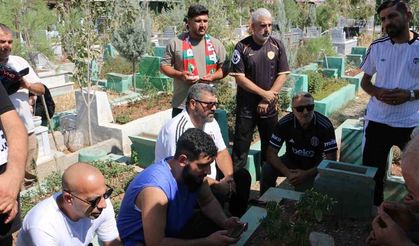 Amed ve Beşiktaş taraftar gruplarından Rojin Kabaiş’in mezarına ziyaret
