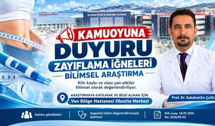 Van’da Zayıflama İğneleri İçin Bilimsel Araştırma Başlatıldı