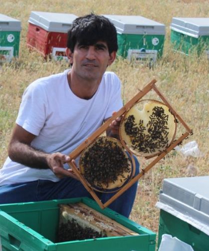 Siirtli arıcının arılarla kurduğu bağ görenleri şaşırtıyor