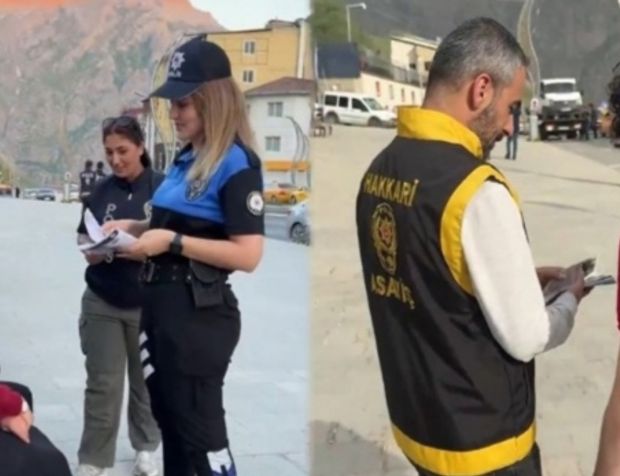 Hakkari polisi ‘SİBERAY’ ve ‘UYUMA’ broşürleri dağıttı
