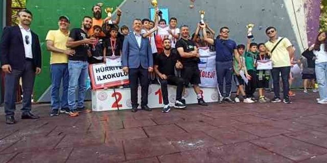 ‘Spor Tırmanış Minikler Türkiye' şampiyonları Diyarbakır'dan
