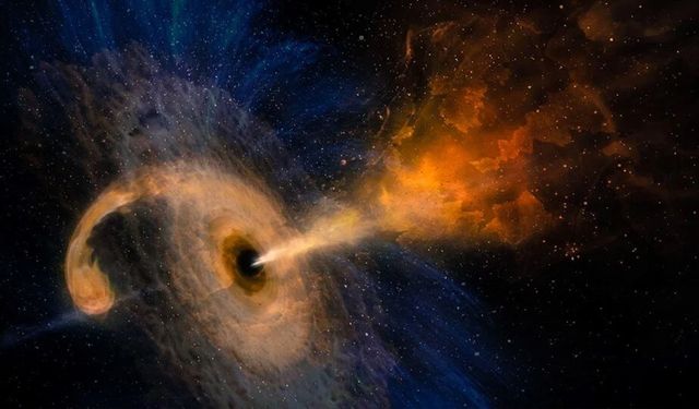 Güneş'in 9 milyon katı büyüklüğündeki kara delik görüntülendi