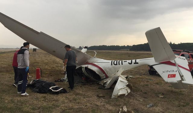 Bursa’da eğitim uçağı düştü, 2 pilot hayatını kaybetti