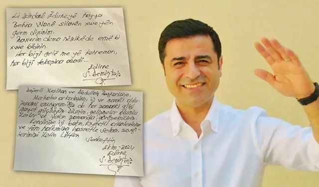 Demirtaş'tan Zeydan ve Şedal'a: ‘Dilerim, yakın zamanda görüşebiliriz’